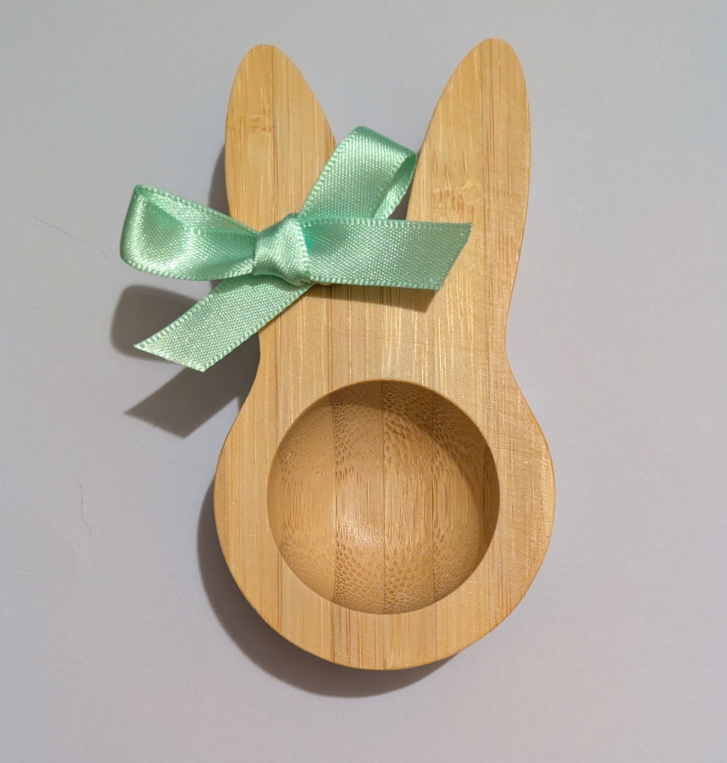 Bamboo bunny egg cups