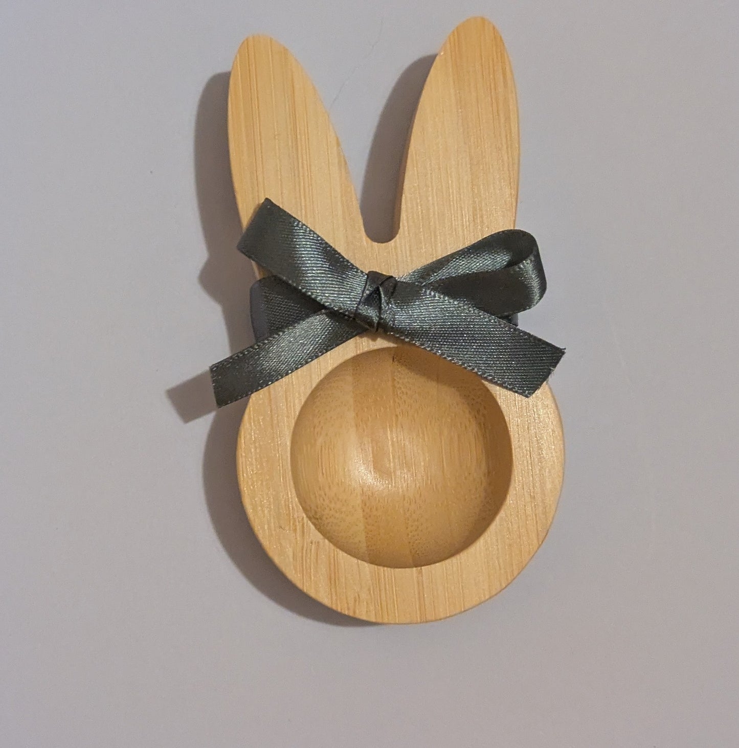 Bamboo bunny egg cups