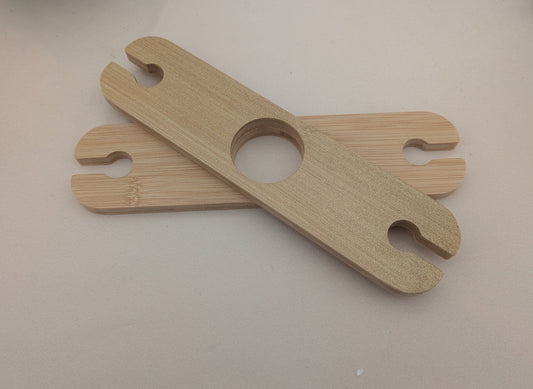 Bamboo wine glass holders - Glitter pack of 2