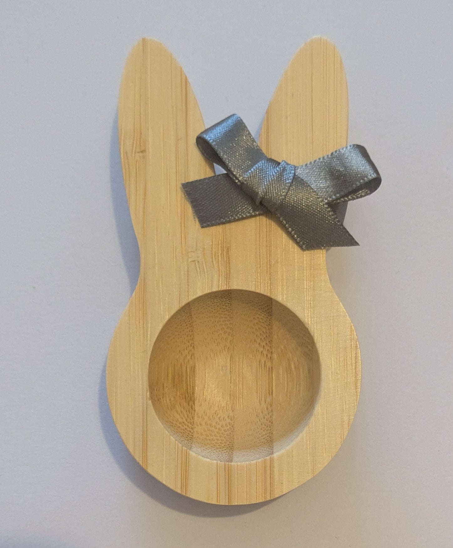 Bamboo bunny egg cups