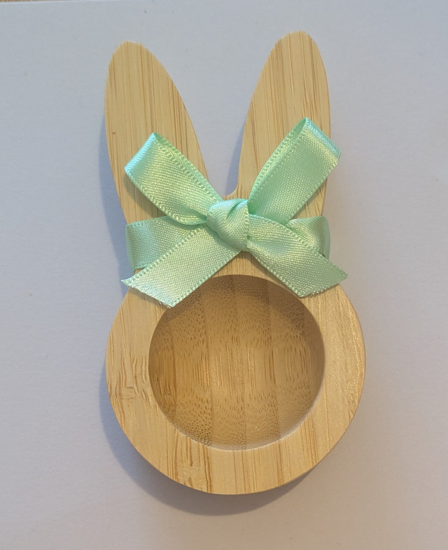 Bamboo bunny egg cups