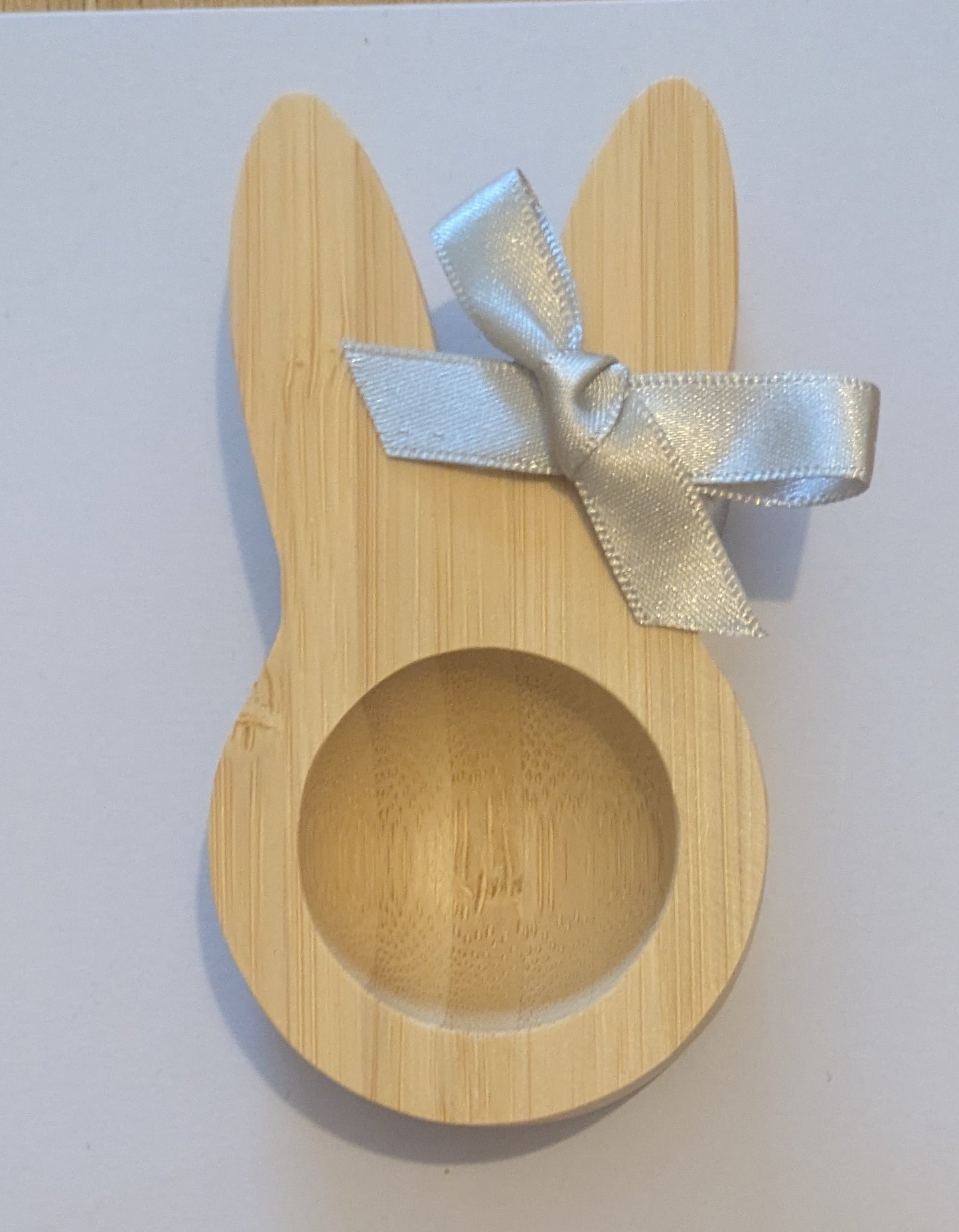 Bamboo bunny egg cups