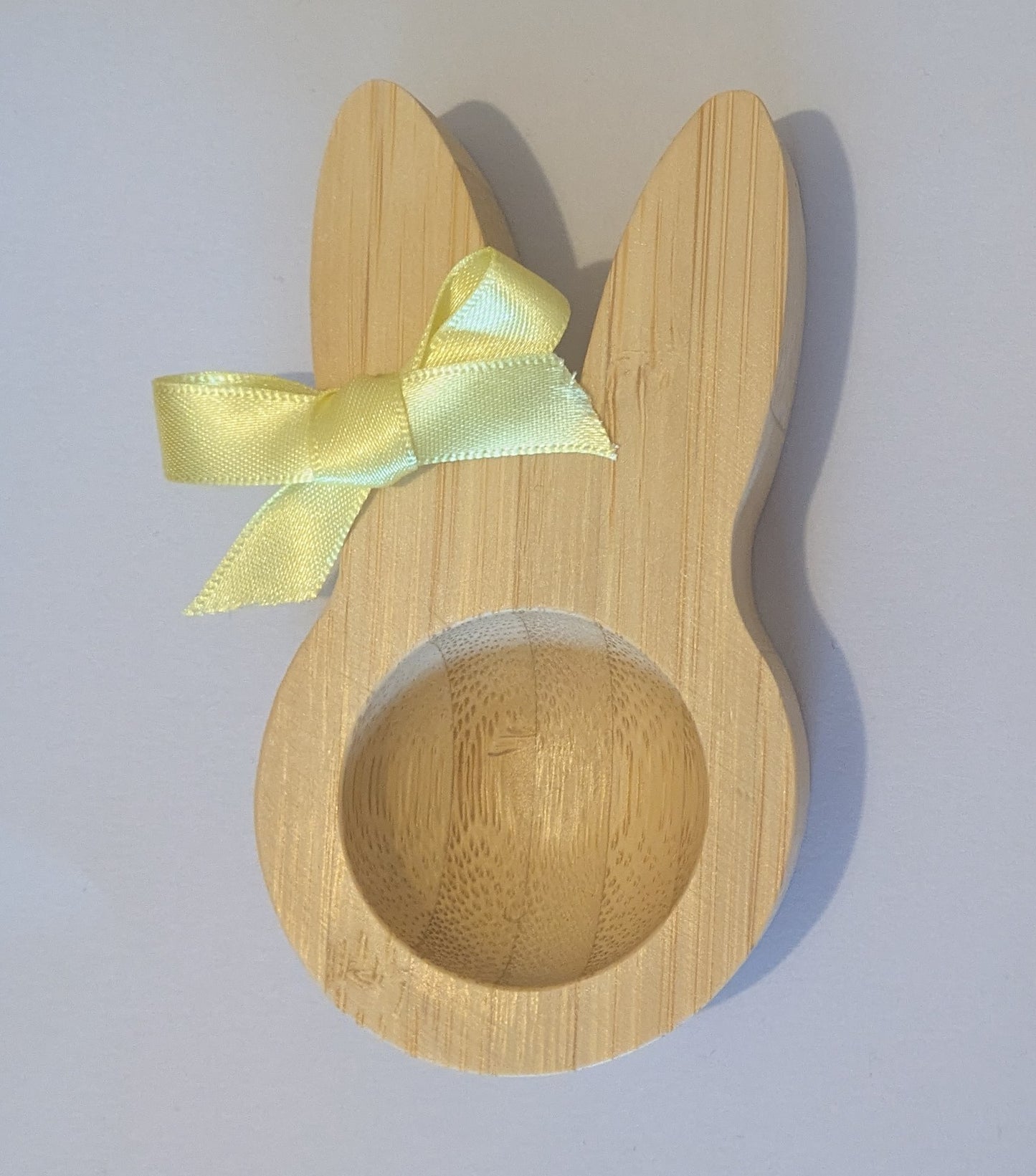 Bamboo bunny egg cups
